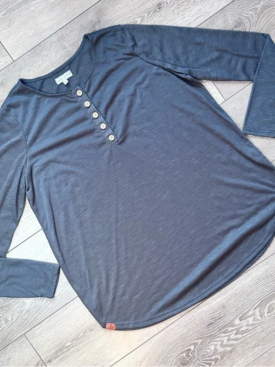 Simply Southern Long Sleeve Henley - Picture 4 of 15